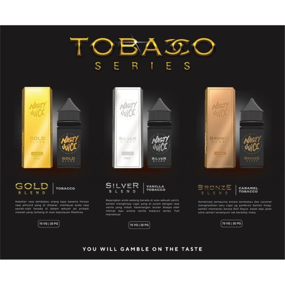 nasty tobacco NASTY TOBACCO SERIES 60ML available with us with best deal
