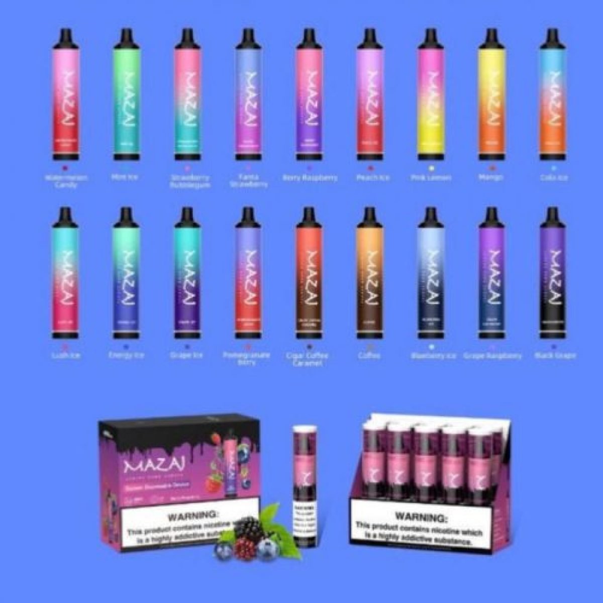 mazaj vape price mazaj infinity X Disposable (9000 puffs) blue razz