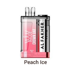 Al Fakher Crown Bar Crystal 9000 Puffs Peach Ice