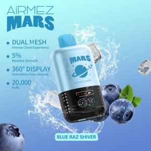 Airmez Mars 20000 Puffs Disposable Vape Blue Razz Shiver