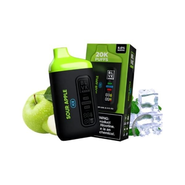 BLVK Bar 20000 Puffs Disposable Vape Sour Apple Ice