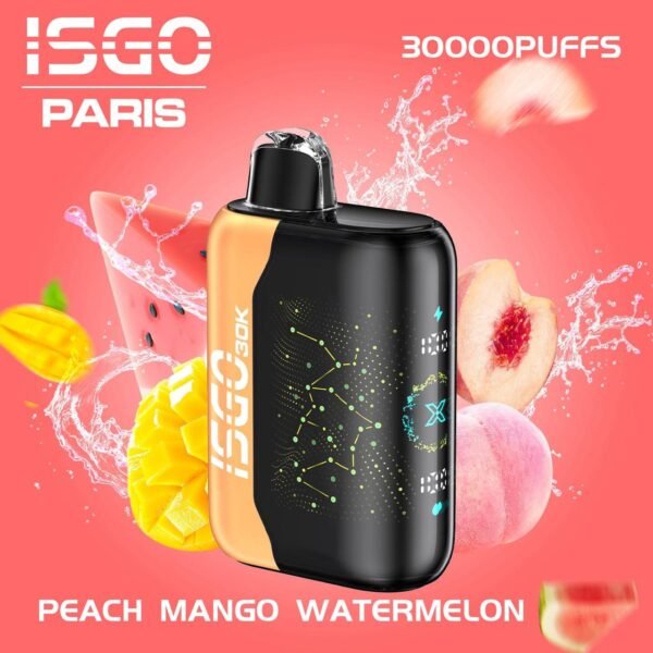 ISGO Paris X 30000 Puffs Peach Mango Watermelon