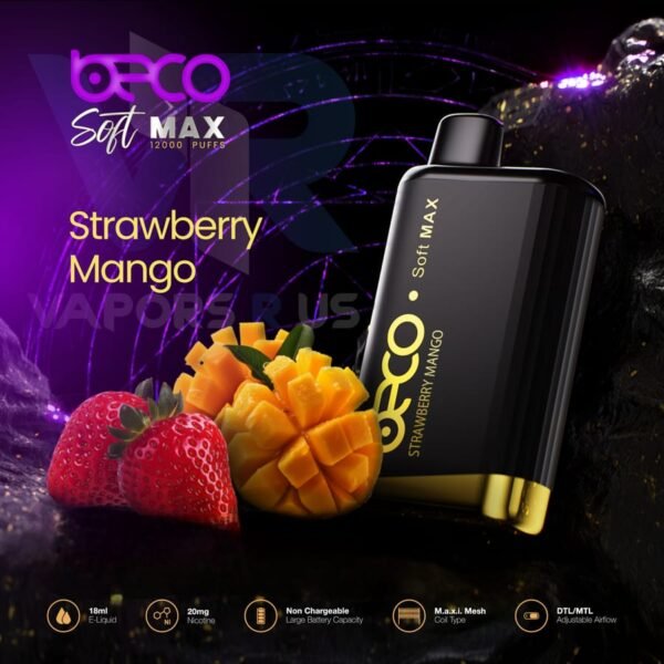 Beco Soft Max 12000 Puffs Strawberry Mango