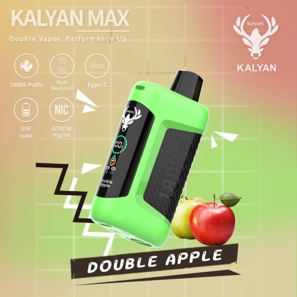 Kalyan Max 18000 Puffs Double Apple