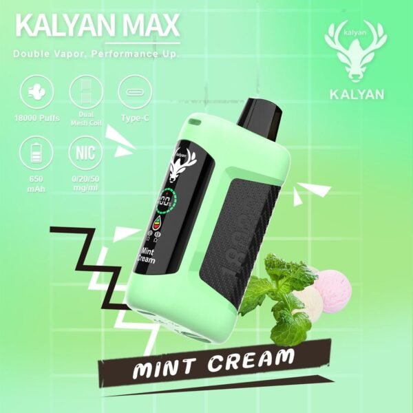 Kalyan Max 18000 Puffs Mint Cream