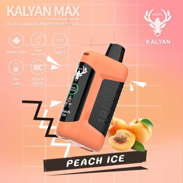 Kalyan Max 18000 Puffs Peach Ice