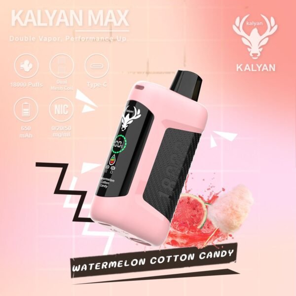 Kalyan Max 18000 Puffs Watermelon Cotton Candy