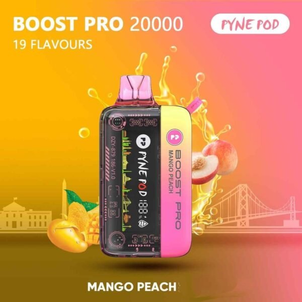  Pyne Pod Boost Pro 20000 Puffs  Mango Peach