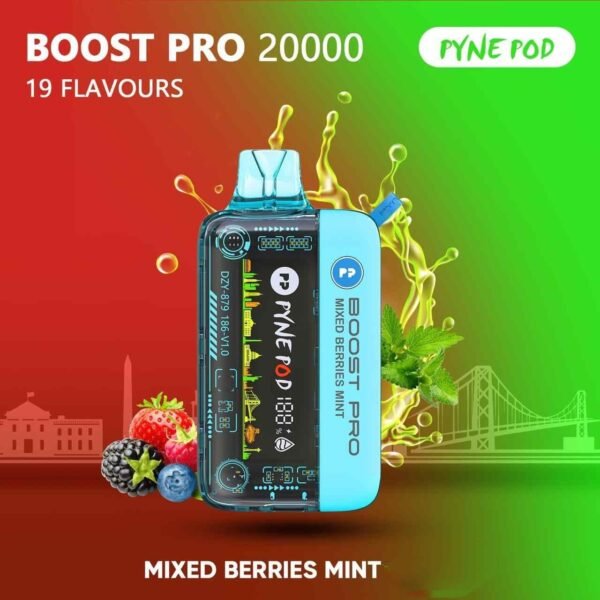  Pyne Pod Boost Pro 20000 Puffs  Mixed Berry Mint
