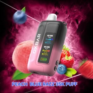 OXBAR ICE-Nic Control 35k Puffs Disposable Vape peach blue razz