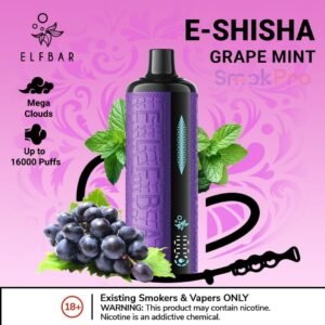  ELF BAR E-Shisha 16000 Puffs grape mint