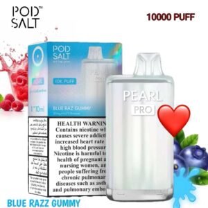 Pod Salt Pearl Pro 10000 Puffs blue razz gummy