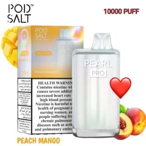 Pod Salt Pearl Pro 10000 Puffs peach mango