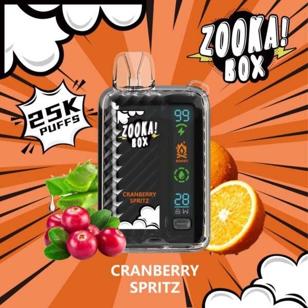 Zooka Box 25000 Puffs cranberry spritz