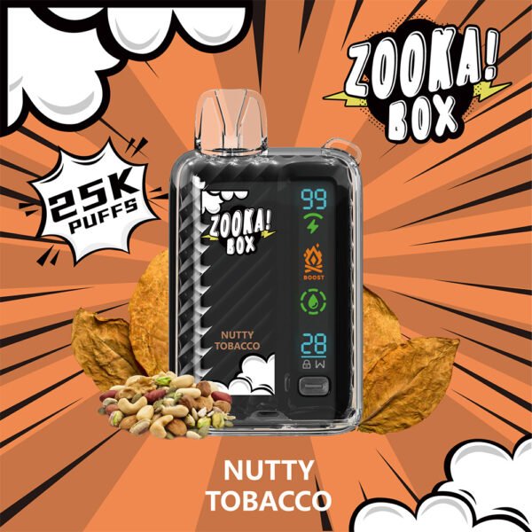 Zooka Box 25000 Puffs nutty tobacco