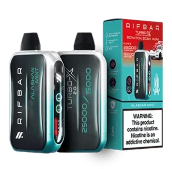 RIFBAR Turbo X 25000 Puffs alaskan mint