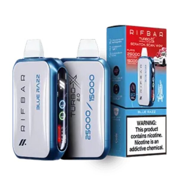 RIFBAR Turbo X 25000 Puffs blue razz
