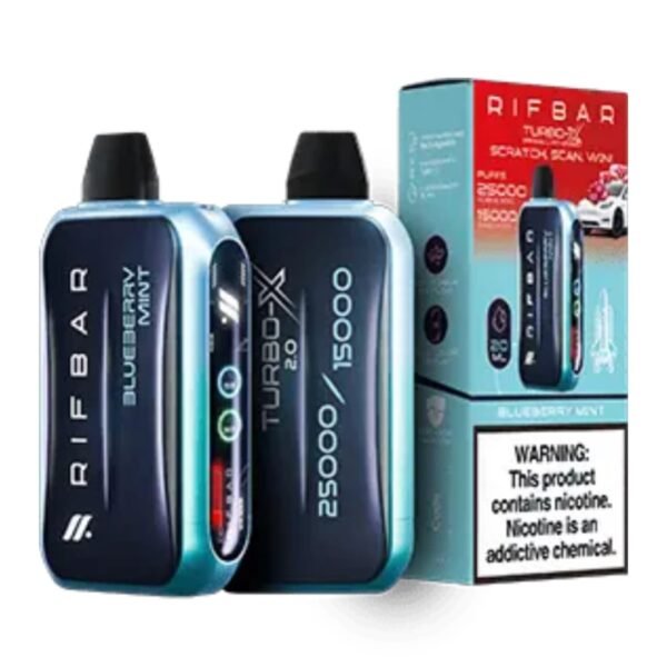 RIFBAR Turbo X 25000 Puffs blueberry mint