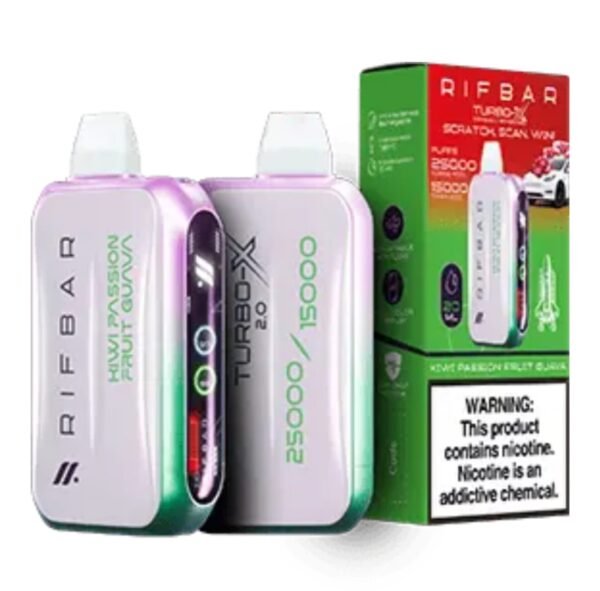 RIFBAR Turbo X 25000 Puffs kiwi passion fruit guava