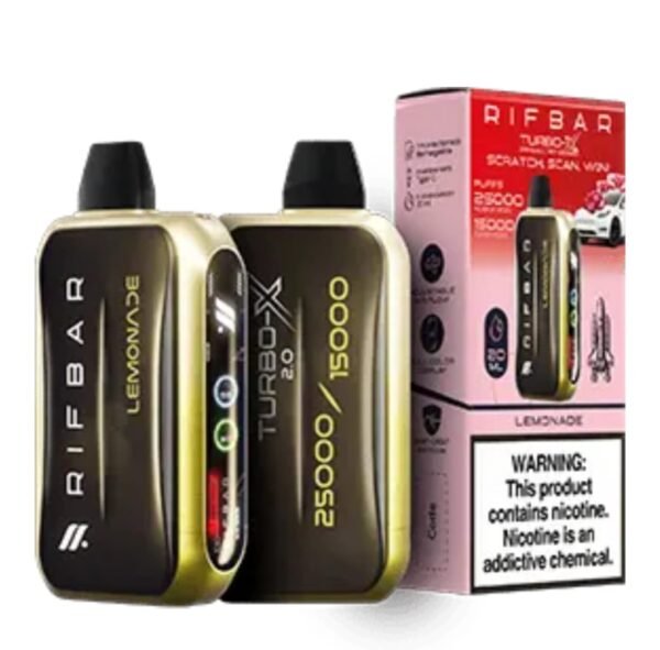 RIFBAR Turbo X 25000 Puffs lemonade
