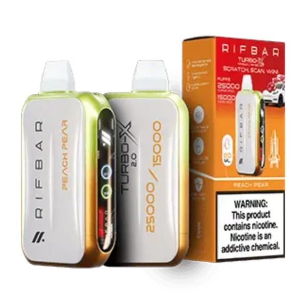 RIFBAR Turbo X 25000 Puffs peach pear