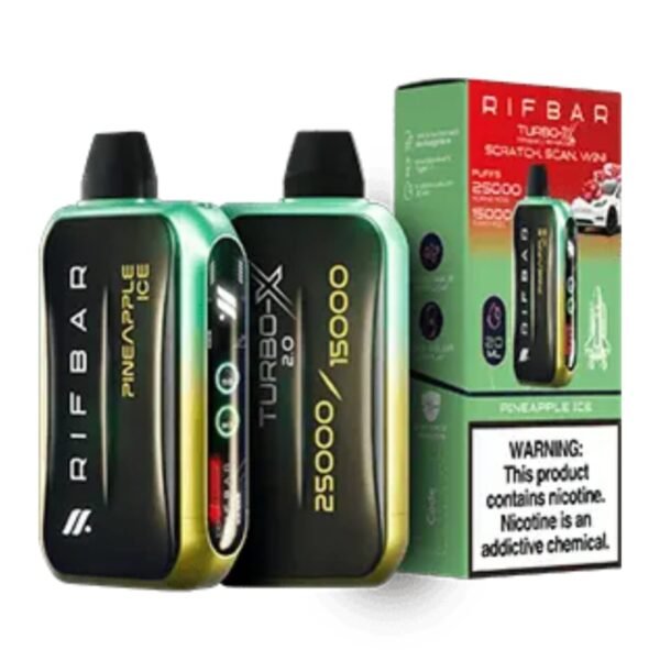 RIFBAR Turbo X 25000 Puffs pineapple ice