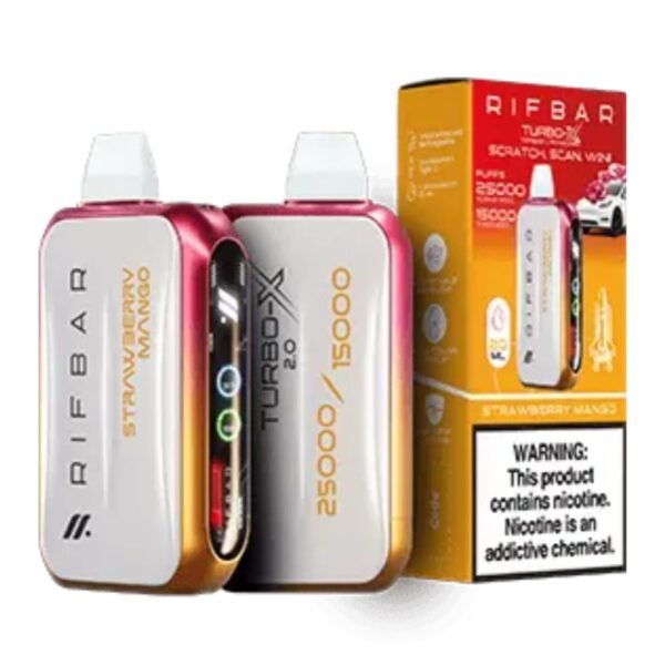 RIFBAR Turbo X 25000 Puffs strawberry mango