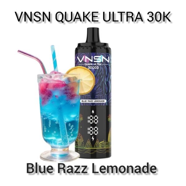 VNSN Quake Ultra 300000 Puffs blue razz lemonade