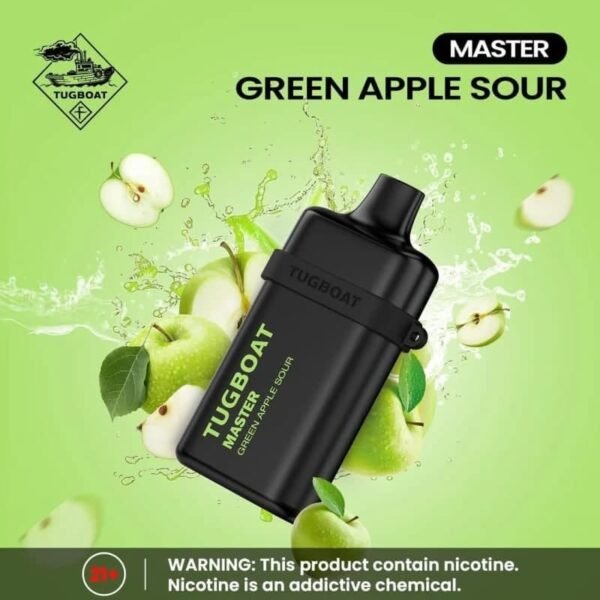 Tugboat Master 10000 Puffs green apple sour