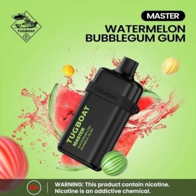 Tugboat Master 10000 Puffs watermelon bubble gum