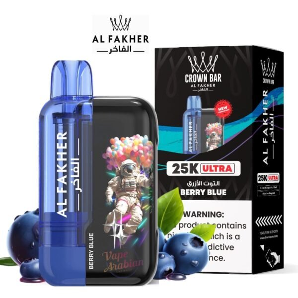 Al Fakher Crown Bar 25k Ultra berry blue