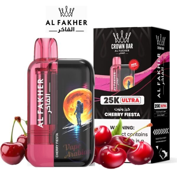 Al Fakher Crown Bar 25k Ultra cherry fiesta
