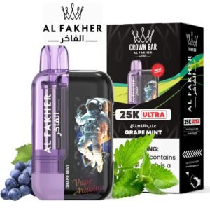 Al Fakher Crown Bar 25k Ultra grape mint