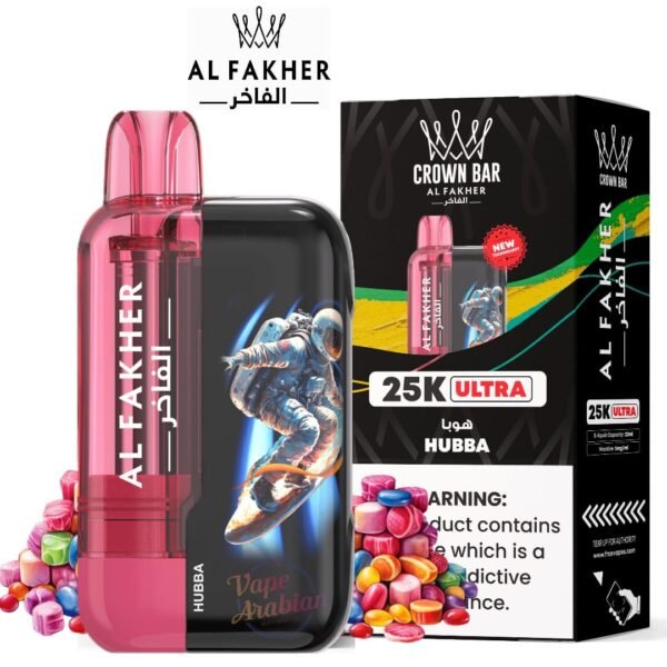 Al Fakher Crown Bar 25k Ultra hubba