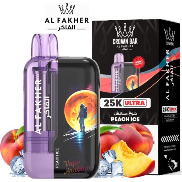 Al Fakher Crown Bar 25k Ultra peach ice