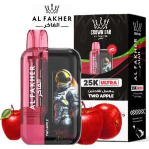 Al Fakher Crown Bar 25k Ultra two apple