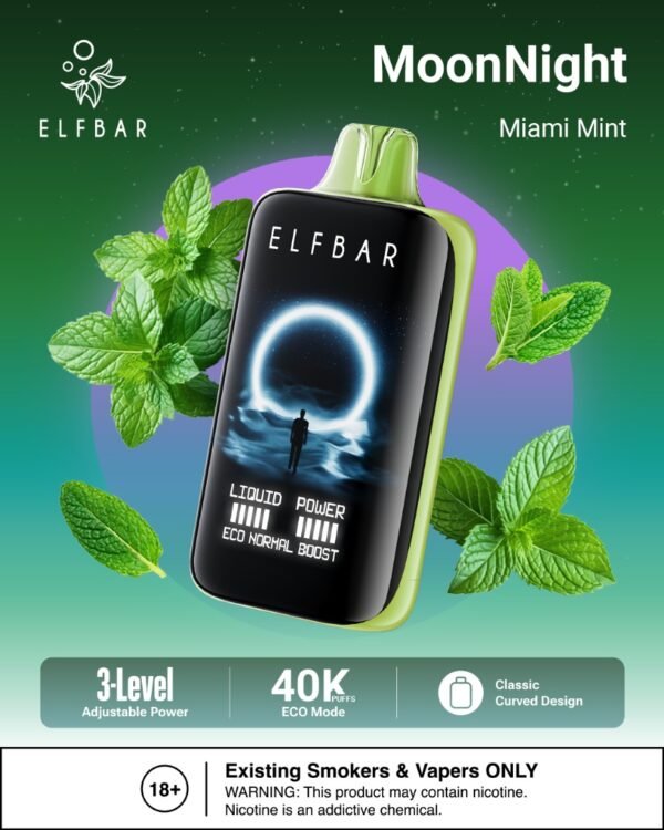 ELF BAR Moon Night 40K Puffs miami mint