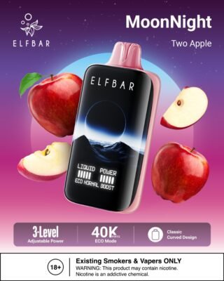 ELF BAR Moon Night 40K Puffs two apple