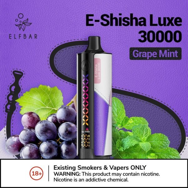 Elf Bar E-Shisha Luxe 30000 Puffs grape mint