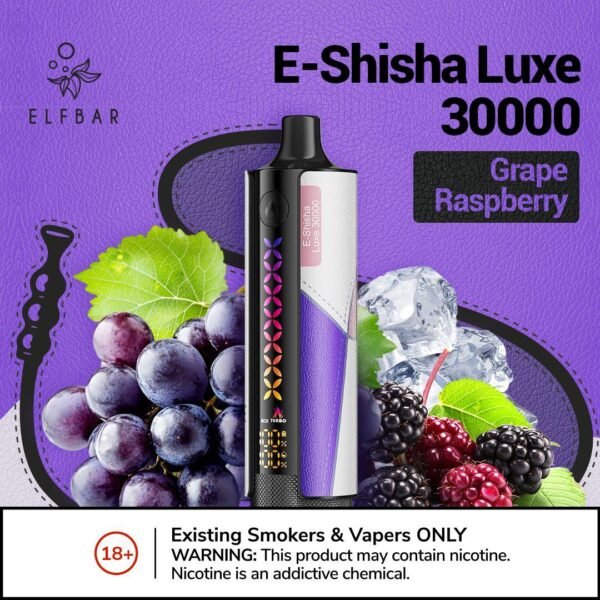 Elf Bar E-Shisha Luxe 30000 Puffs grape raspberry