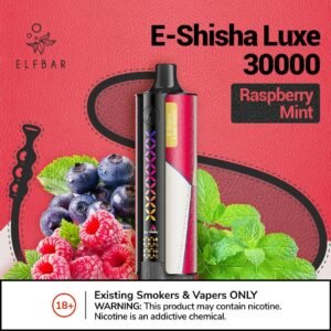 Elf Bar E-Shisha Luxe 30000 Puffs raspberry mint