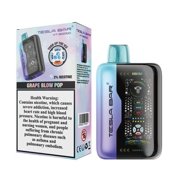 Tesla Bar XT30000 Disposable Vape grape blow