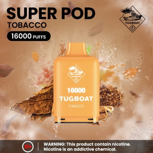 Tugboat Super 16000 Puffs Pod Mod tobacco