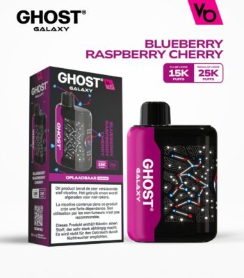 Vape Bar Ghost Galaxy 25000 Puffs blueberry raspberry cherry