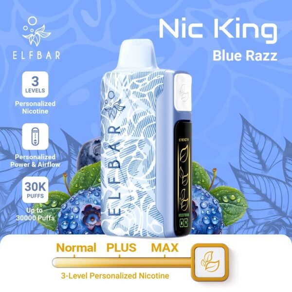 Elf Bar Nic King 30000 Puffs blue razz