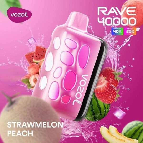 Vozol Rave 40000 Puffs strawberry peach