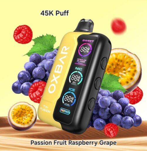 OXBAR Tri-Fusion 45000 Puffs passion fruit raspberry grape OXBAR Tri-Fusion 45000 Puffs passion fruit raspberry