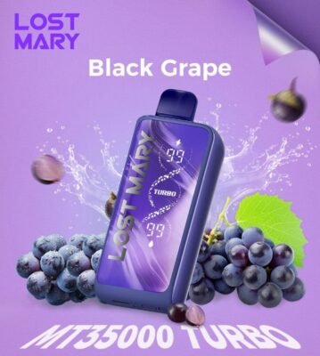 Lost Mary MT35000 Turbo black grape