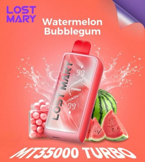 Lost Mary MT35000 Turbo watermelon bubble gum Lost Mary MT35000 Turbo watermelon bubble gum