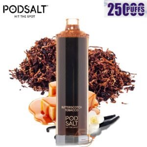 POD SALT Onyx Cloud 25000 Puffs butterscotch tobacco
